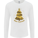 Steampunk Christmas Tree Mens Long Sleeve T-Shirt White