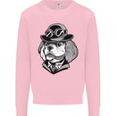 Steampunk King Charles Spaniel Cavelier Mens Sweatshirt Jumper Light Pink