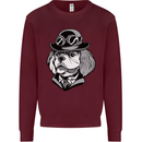 Steampunk King Charles Spaniel Cavelier Mens Sweatshirt Jumper Maroon