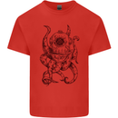 Steampunk Octopus Kraken Cthulhu Kids T-Shirt Childrens Red