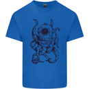 Steampunk Octopus Kraken Cthulhu Kids T-Shirt Childrens Royal Blue