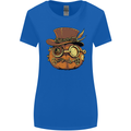 Steampunk Pumpkin Halloween Womens Wider Cut T-Shirt Royal Blue
