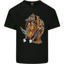 Steampunk Rhino Rhinoceros Kids T-Shirt Childrens Black