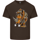 Steampunk Rhino Rhinoceros Kids T-Shirt Childrens Chocolate