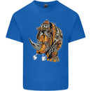 Steampunk Rhino Rhinoceros Kids T-Shirt Childrens Royal Blue