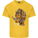 Steampunk Rhino Rhinoceros Kids T-Shirt Childrens Yellow
