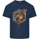 Steampunk Unicorn Kids T-Shirt Childrens Navy Blue