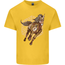 Steampunk Unicorn Kids T-Shirt Childrens Yellow