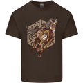 Steampunk Unicorn Mens Cotton T-Shirt Tee Top Dark Chocolate