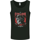 Steel & Iron Motorcyle Biker Motorbike Mens Vest Tank Top Black