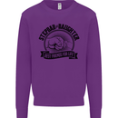 Stepdad & Daughter Best Father's Day Kids Sweatshirt Jumper Purple
