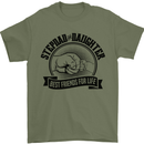 Stepdad & Daughter Best Father's Day Mens T-Shirt Cotton Gildan Military Green