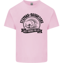 Stepdad & Daughters Friends Father's Day Kids T-Shirt Childrens Light Pink