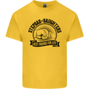 Stepdad & Daughters Friends Father's Day Kids T-Shirt Childrens Yellow