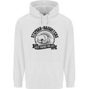 Stepdad & Daughters Friends Father's Day Mens 80% Cotton Hoodie White