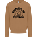Stepdad & Daughters Friends Father's Day Mens Sweatshirt Jumper Caramel Latte