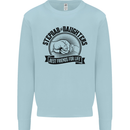 Stepdad & Daughters Friends Father's Day Mens Sweatshirt Jumper Light Blue