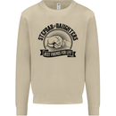 Stepdad & Daughters Friends Father's Day Mens Sweatshirt Jumper Sand