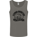 Stepdad & Daughters Friends Father's Day Mens Vest Tank Top Charcoal