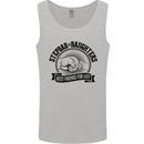 Stepdad & Daughters Friends Father's Day Mens Vest Tank Top Sports Grey