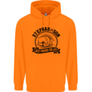 Stepdad & Son Best Friends Father's Day Childrens Kids Hoodie Orange