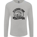 Stepdad & Son Best Friends Father's Day Mens Long Sleeve T-Shirt Sports Grey