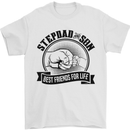 Stepdad & Son Best Friends Father's Day Mens T-Shirt Cotton Gildan White