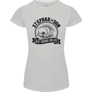 Stepdad & Son Best Friends Father's Day Womens Petite Cut T-Shirt Sports Grey