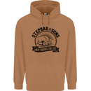 Stepdad & Sons Best Friends Father's Day Mens 80% Cotton Hoodie Caramel Latte