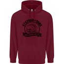 Stepdad & Sons Best Friends Father's Day Mens 80% Cotton Hoodie Maroon