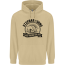 Stepdad & Sons Best Friends Father's Day Mens 80% Cotton Hoodie Sand