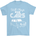 Still Plays with Cars Classic Enthusiast Mens T-Shirt Cotton Gildan Light Blue