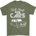 Still Plays with Cars Classic Enthusiast Mens T-Shirt Cotton Gildan Military Green