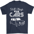 Still Plays with Cars Classic Enthusiast Mens T-Shirt Cotton Gildan Navy Blue