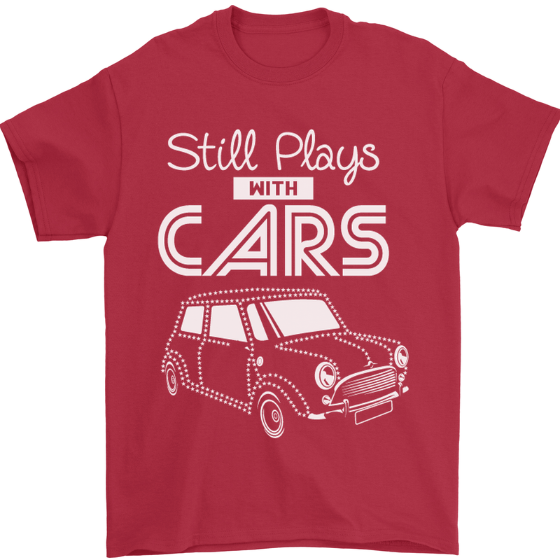 Still Plays with Cars Classic Enthusiast Mens T-Shirt Cotton Gildan Red