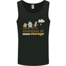 Storage Evolution Retro HD Drive USB Stick CD Mens Vest Tank Top Black