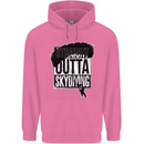 Straight Outta Skydiving Funny Freefall Mens 80% Cotton Hoodie Azelea