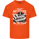 Street Photographer Photography Funny Kids T-Shirt Childrens Orange