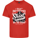 Street Photographer Photography Funny Kids T-Shirt Childrens Red