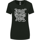 Street Rebel Motorcycles Motorbike Biker Womens Wider Cut T-Shirt Black
