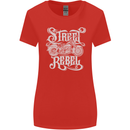 Street Rebel Motorcycles Motorbike Biker Womens Wider Cut T-Shirt Red