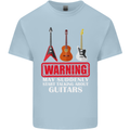 Suddenly Start Talking About Guitars Funny Mens Cotton T-Shirt Tee Top Light Blue