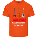 Suddenly Start Talking About Guitars Funny Mens Cotton T-Shirt Tee Top Orange