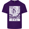 Sumo Wrestler Drummer Drumming Drums Mens Cotton T-Shirt Tee Top Purple