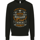 Super Awesome Dad Funny Fathers Day Mens Sweatshirt Jumper Black