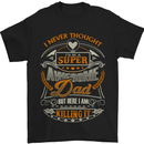 Super Awesome Dad Funny Fathers Day Mens T-Shirt Cotton Gildan Black