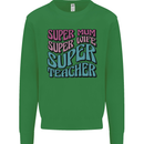 Super Mum Wife Teacher Kids Sweatshirt Jumper Irish Green