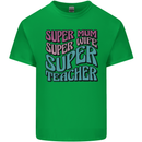 Super Mum Wife Teacher Mens Cotton T-Shirt Tee Top Irish Green