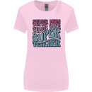 Super Mum Wife Teacher Womens Wider Cut T-Shirt Light Pink