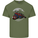 Superhero Camera Photography Photorapher Mens Cotton T-Shirt Tee Top Military Green
